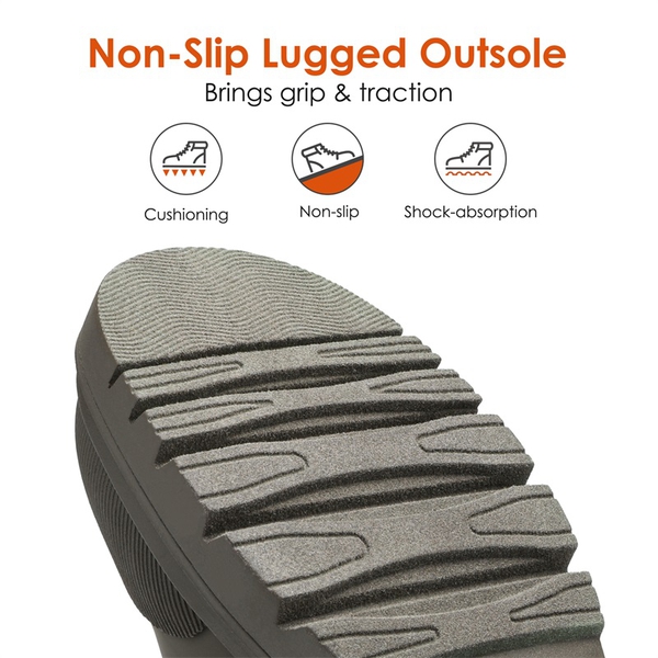 Non-Slip Mid-Calf Waterproof Snow Boots - OLIVE GREEN - 6